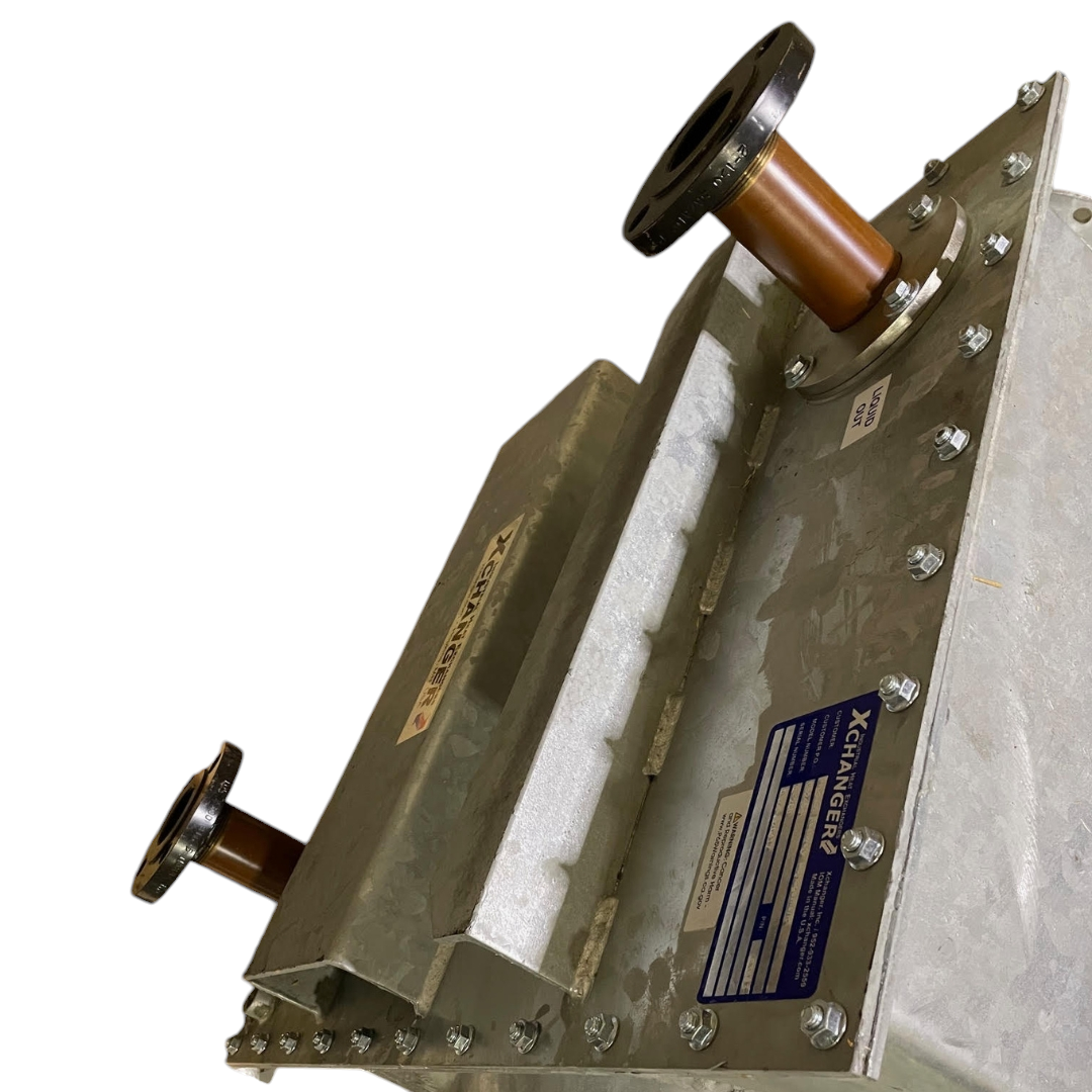 Xchanger C-200 Heat Exchanger, 6 Inch Flanged Inlet/Outlet, Right Hand Flow, Heresite Coating