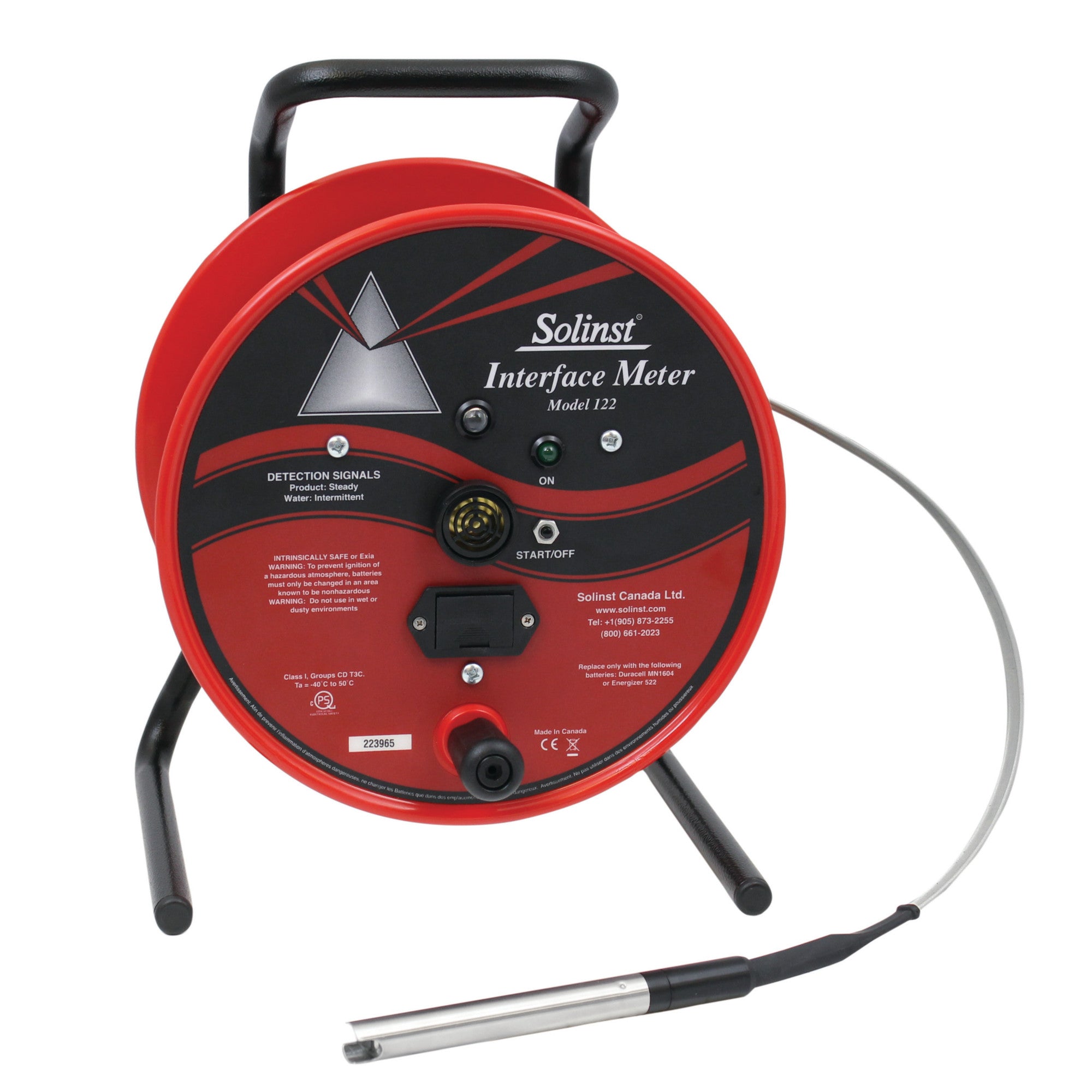 Solinst 122 Interface Meters, 100 Ft. to 1000 Ft. Length