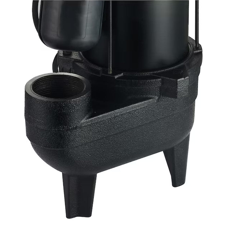 PRM Cast Iron Submersible Sewage Pump, 1/2 HP, 120V/1ph