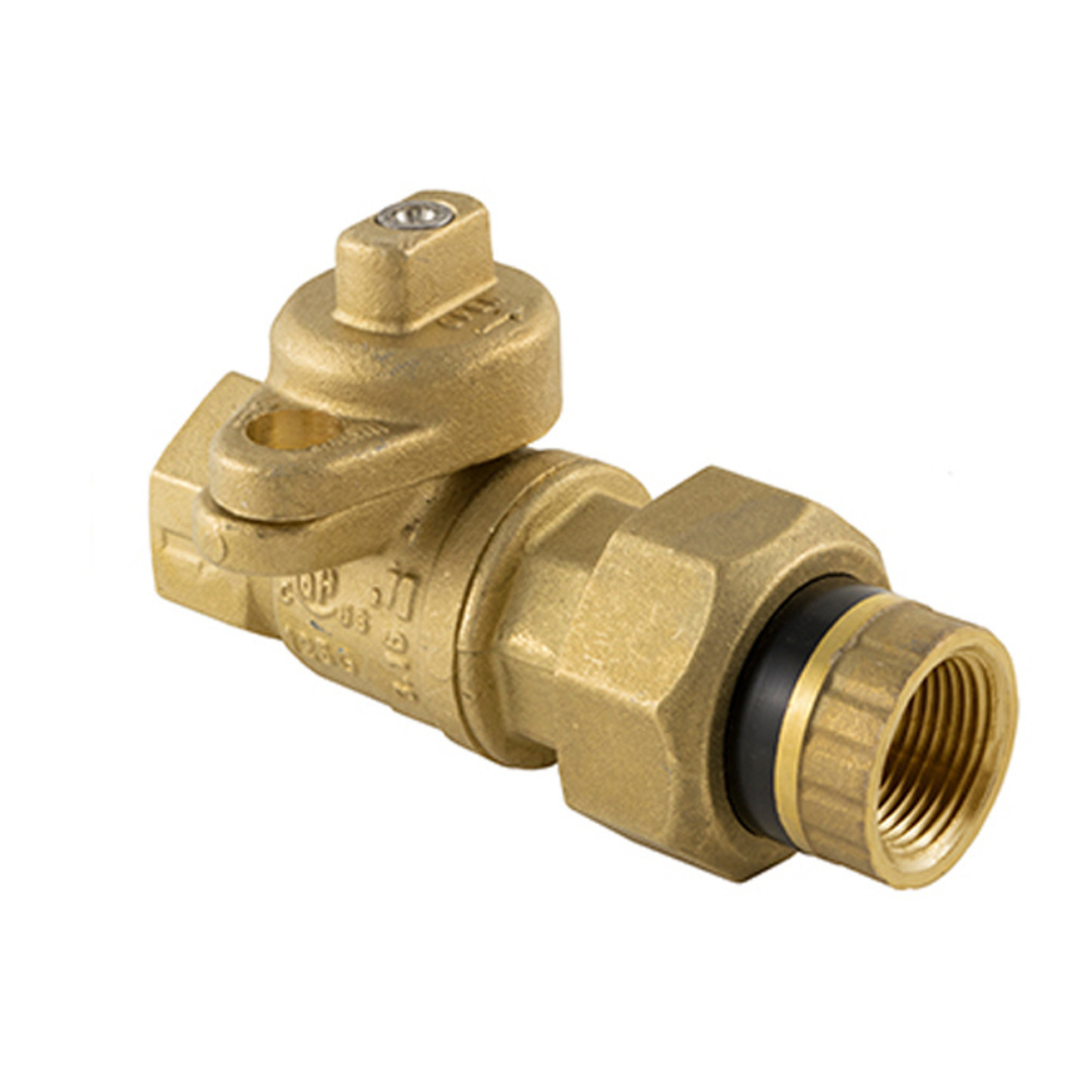 Jomar 241-004D 3/4 Inch BRASS Utility Gas Ball Valve, Full Port, 175 PSIG - Carton of 5