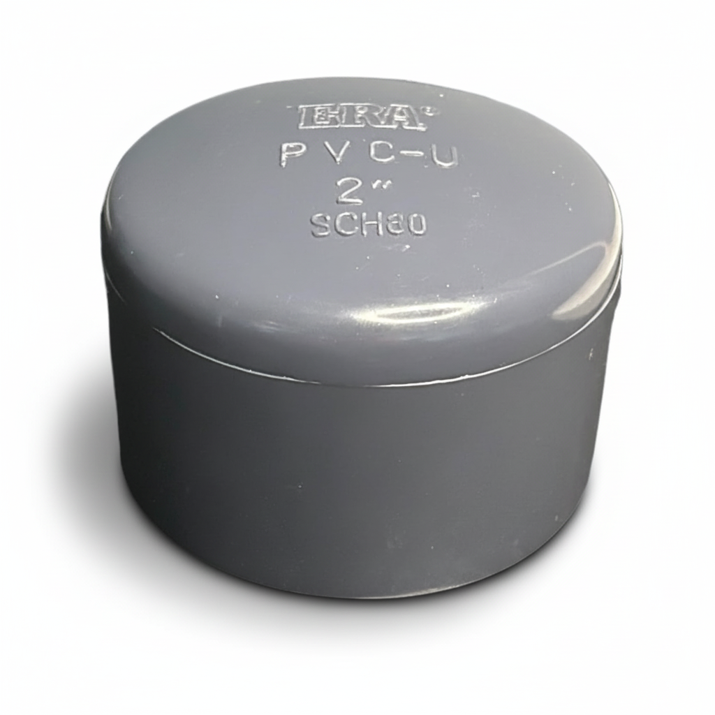 ERA Sch 80 PVC 2 Inch End Cap, Socket, NSF Compliant
