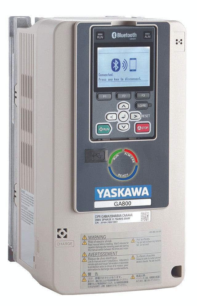 Yaskawa GA80U2257ABM 100 HP 240V 1 Phase Variable Frequency Drive