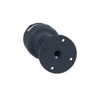 Schneider XVUZ02 Fixing Plate 100mm Aluminum Pole For Modular Tower Lights Harmony XVU Black 60mm