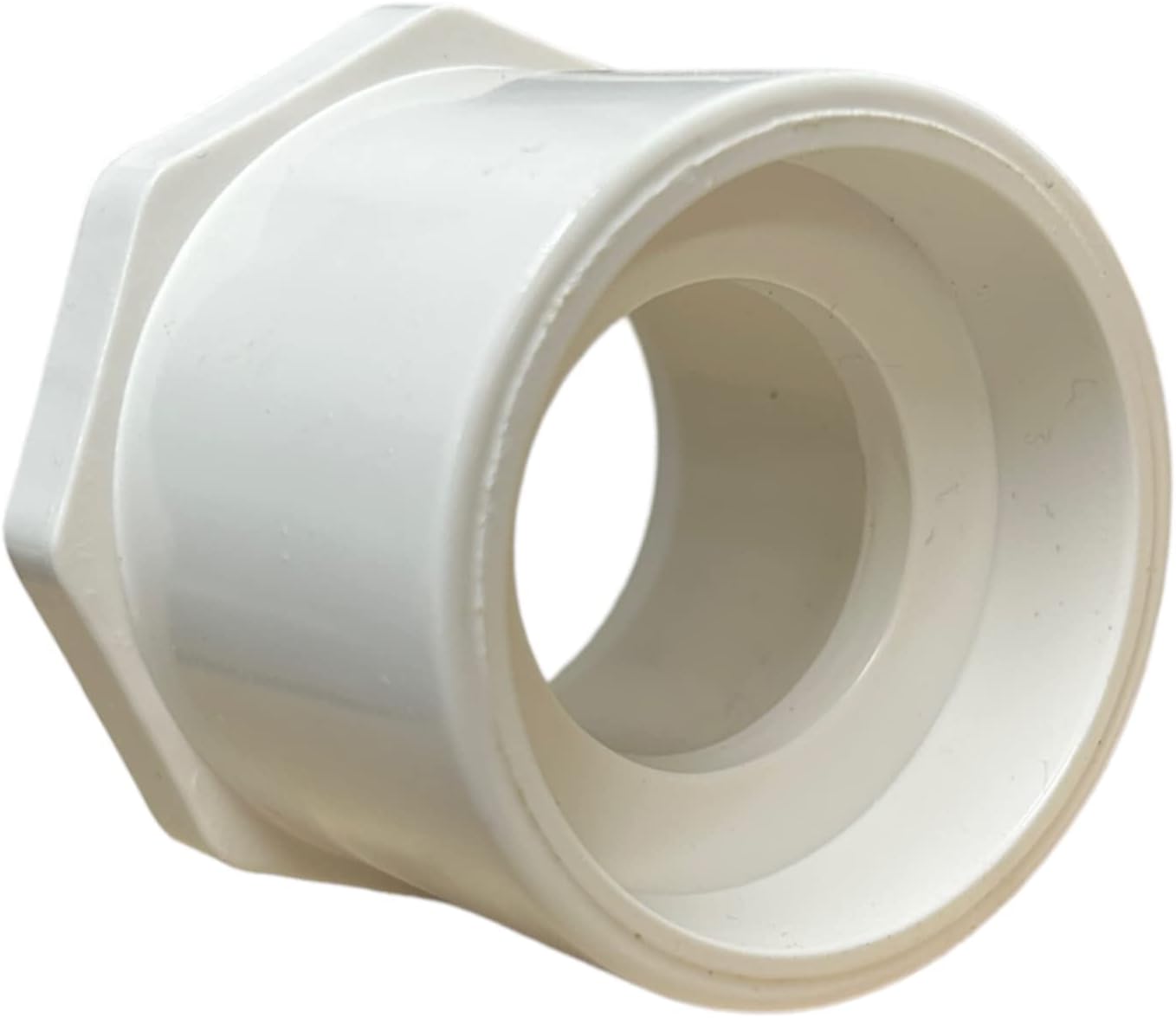 ERA Sch 40 PVC 2 Inch X 1-1/4 Inch Reducer Bushing, Slip X Socket, NSF Compliant