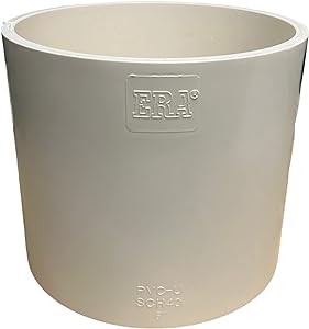 ERA Sch 40 PVC 6 Inch Coupling, Socket x Socket, NSF Compliant