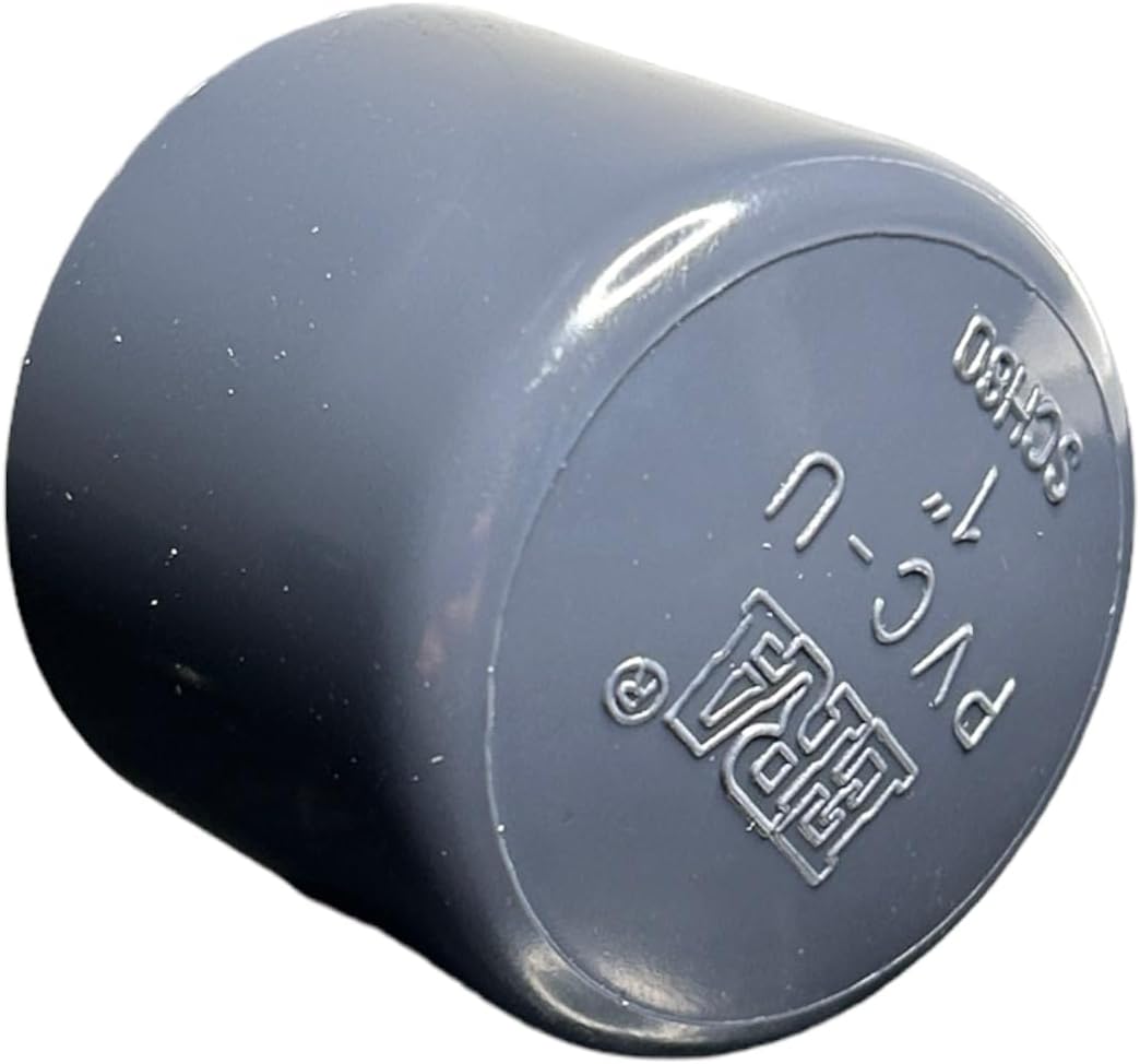 ERA Sch 80 PVC 1 Inch End Cap, Socket, NSF Compliant