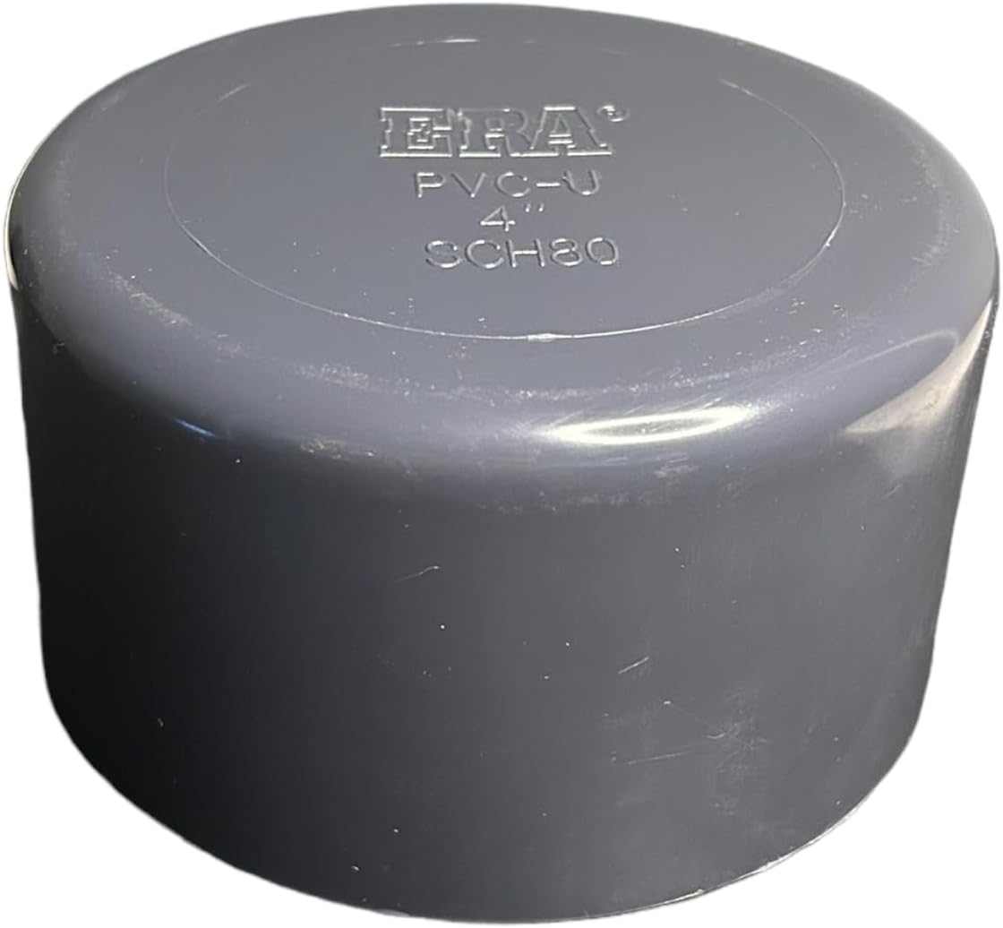 ERA Sch 80 CPVC 4 Inch End Cap, Socket