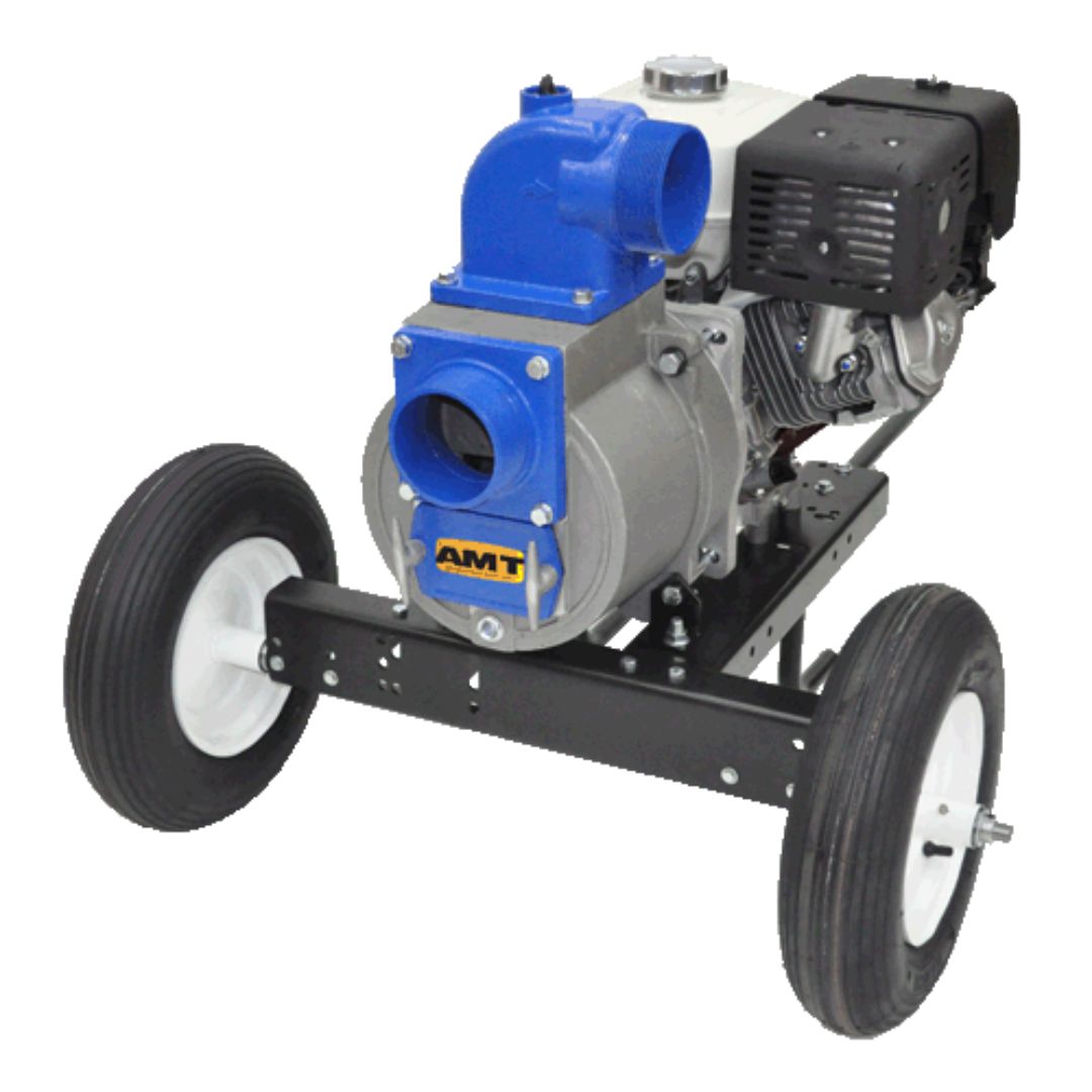 AMT 3993-Z6 4 Inch Trash Pump, 13 HP, Hatz Diesel 1B50 Motor, Incl. Wheel Kit