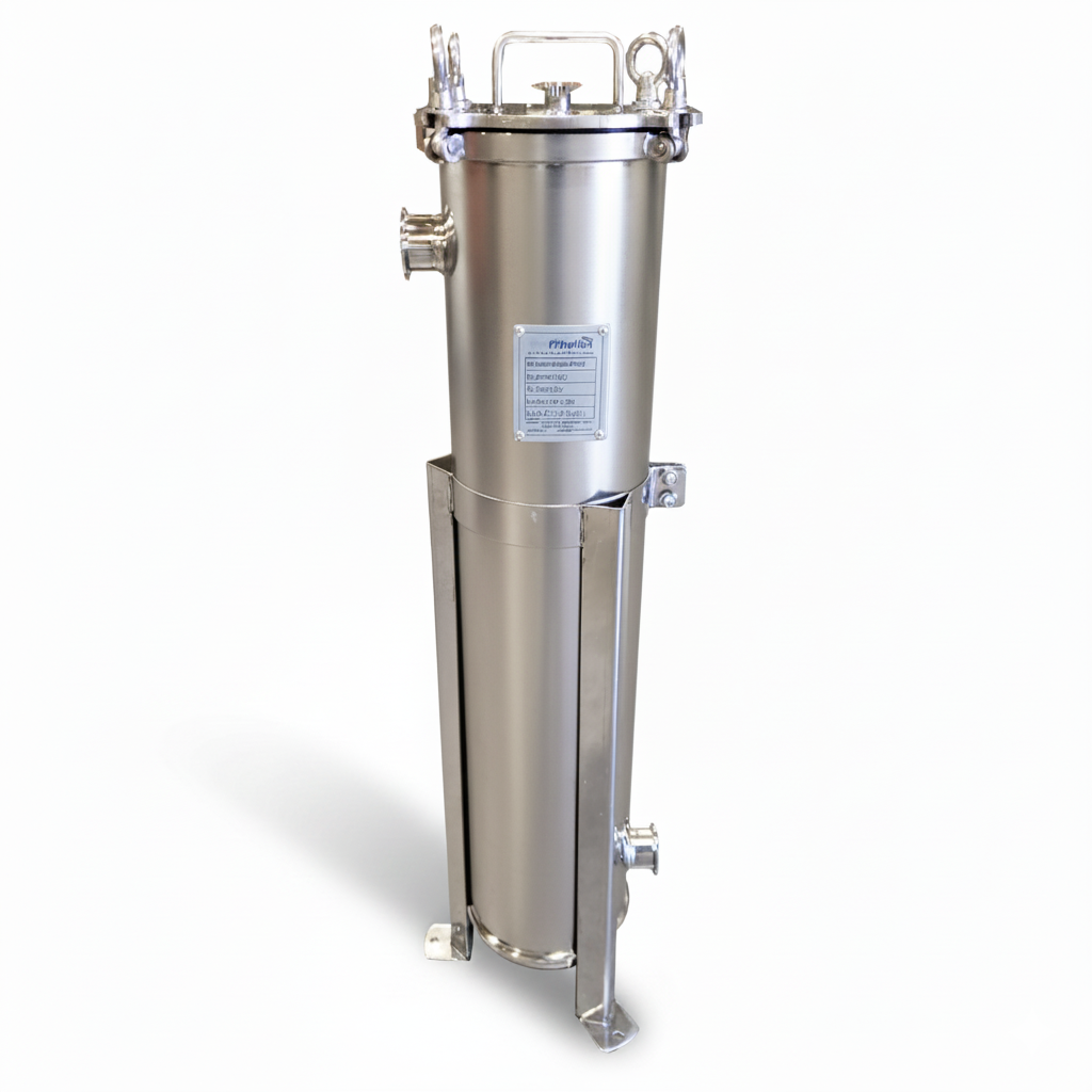 PRM #2 316L Stainless Steel Bag Filter Housing, 2 Inch Tri-Clamp Inlet/Outlet-150 psi