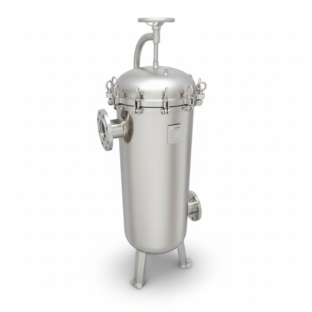 PRM #2 304 Stainless Steel 3 Bag Multi-Filter Housing, 4 Inch Flange In/Out-150 psi