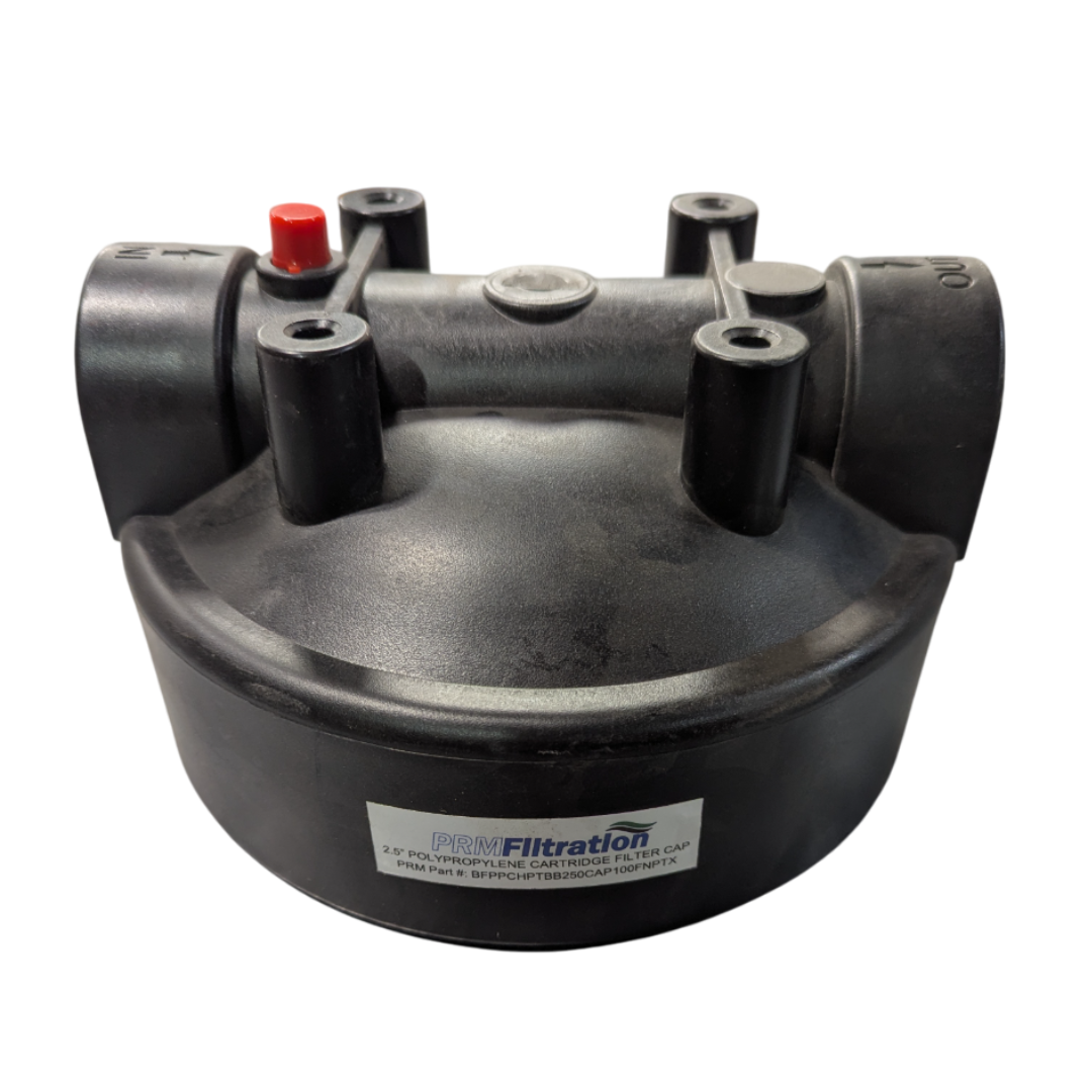 Replacement Black Polypropylene Cap for 4.5 Inch Polypropylene Cartridge Filter Housings