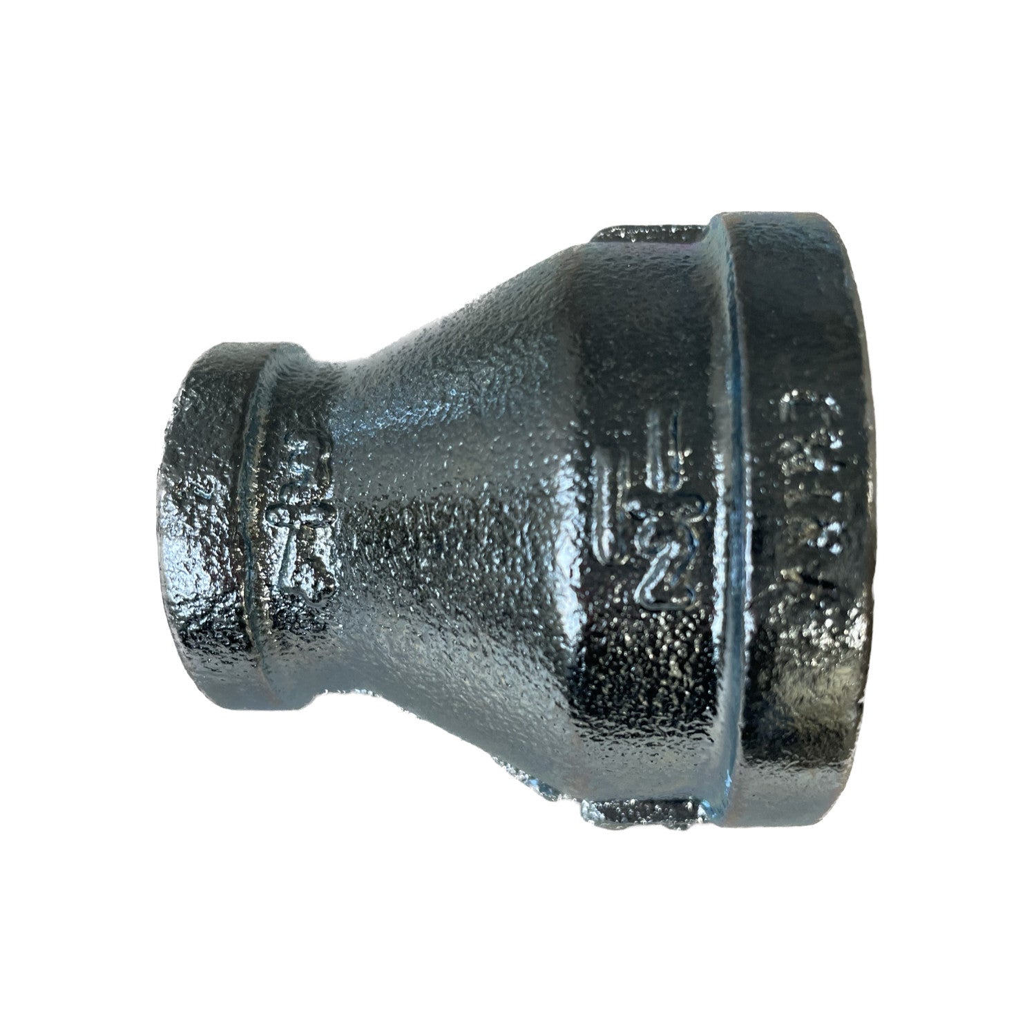 BMI 1-1/2 Inch x 3/4 Inch NPT Galvanized Bell Reducing Coupling, 150#, UL/FM