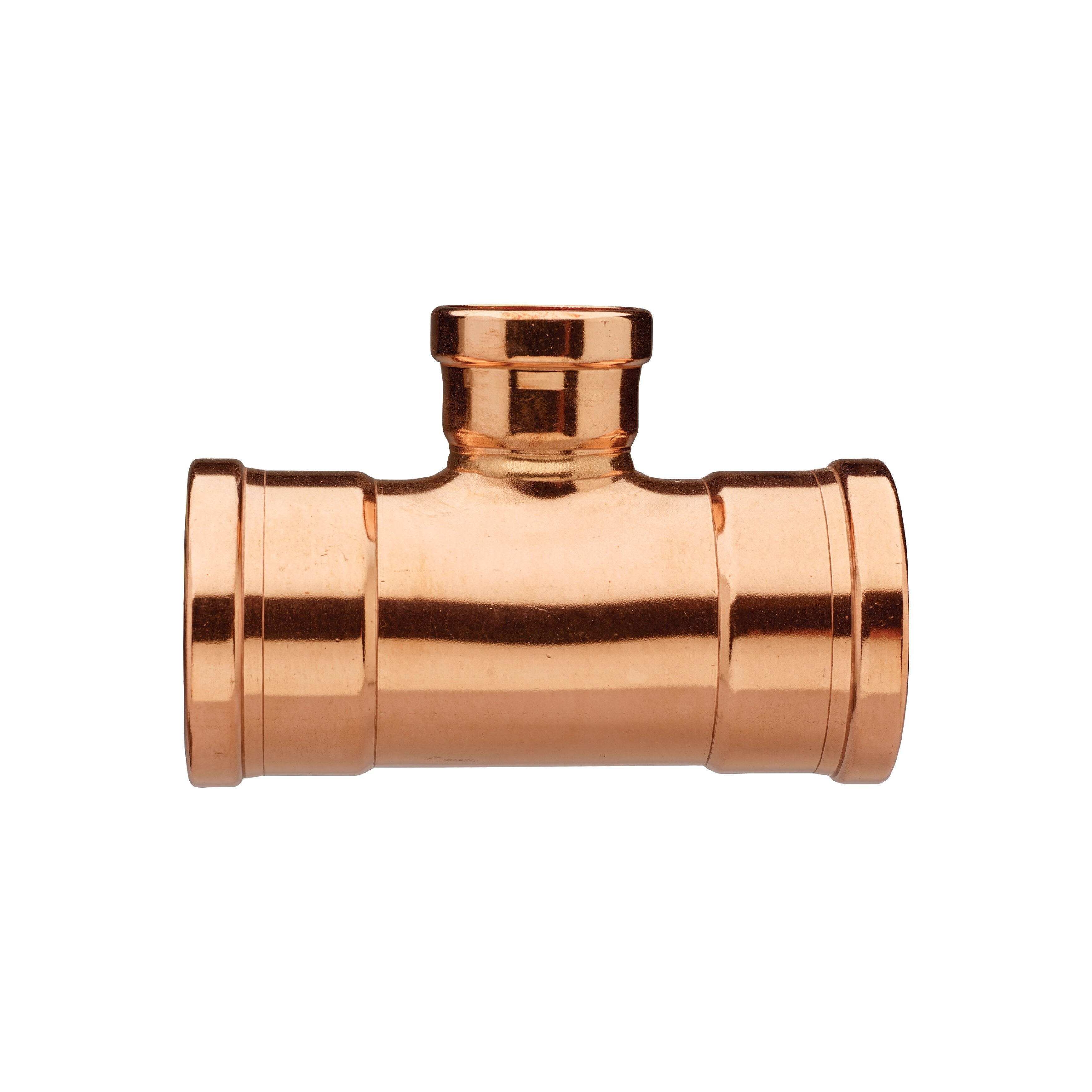 Bonomi 5V3300141412 - 3 Inch x 3 Inch x 2-1/2 Inch Copper Press Reducing Tee