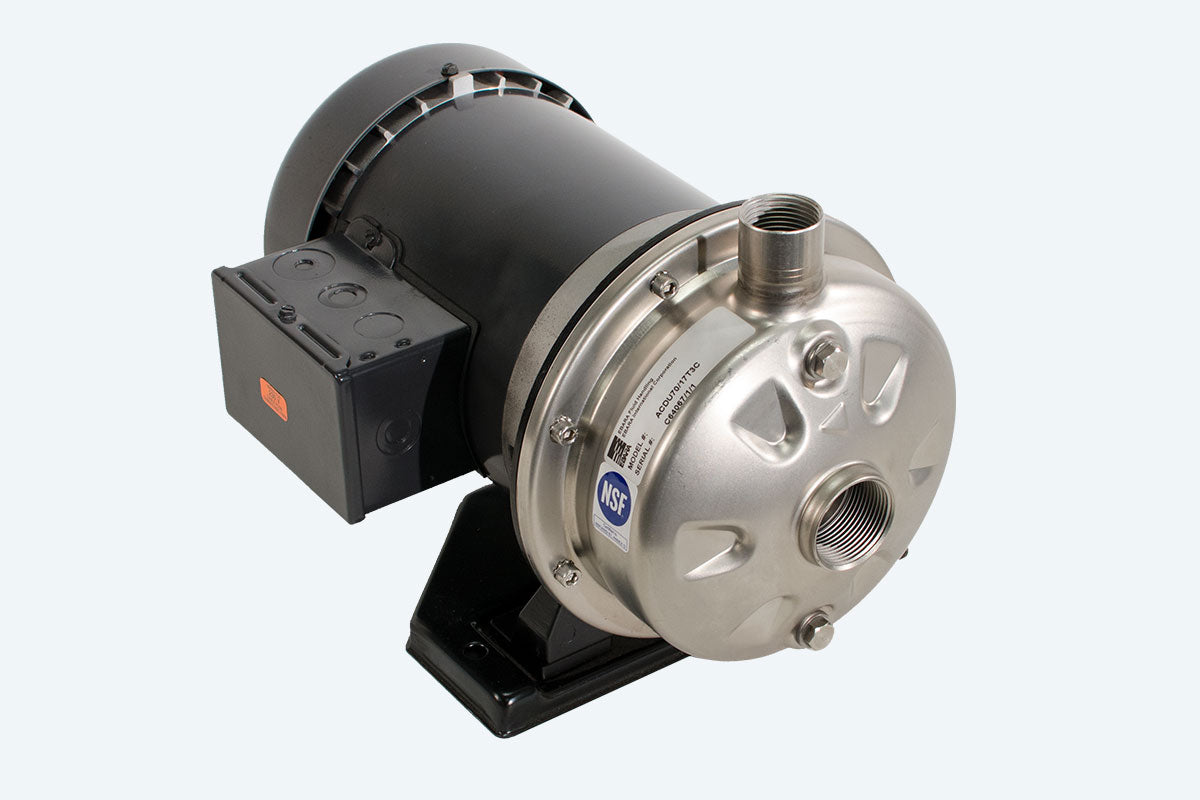 Ebara Pump ACDU70/05T3C Stainless Steel Centrifugal Pump, 0.5 HP, 3 PH TEFC
