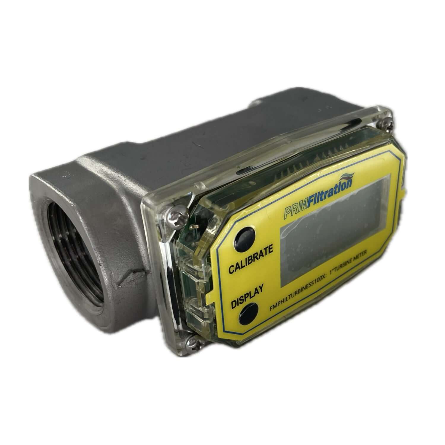 Battery Powered 304 SS Turbine Flow Meter, 1 Inch NPT