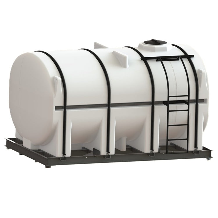 Ace Roto-Mold 4250 Gallon Elliptical Horizontal Leg Tank with Sump, Hoops & Skid