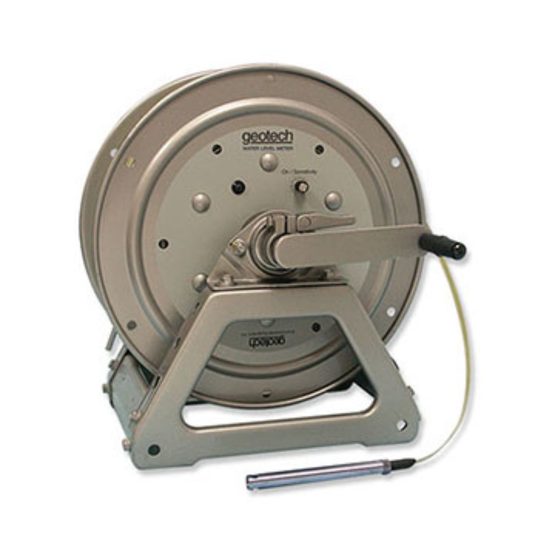 Geotech Water Level Meter, Manual Reel Operation