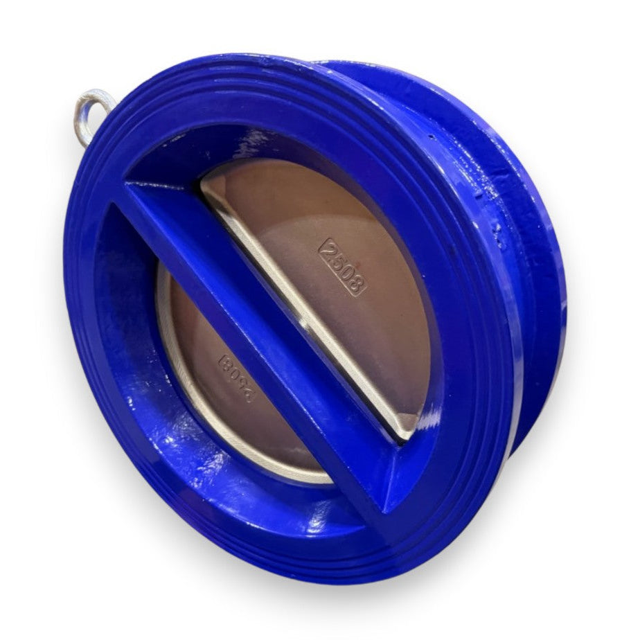 10 Inch Dual Plate Carbon Steel Wafer Style Check Valve, Viton Seat