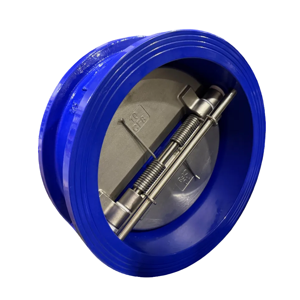 10 Inch Dual Plate Carbon Steel Wafer Style Check Valve, Viton Seat