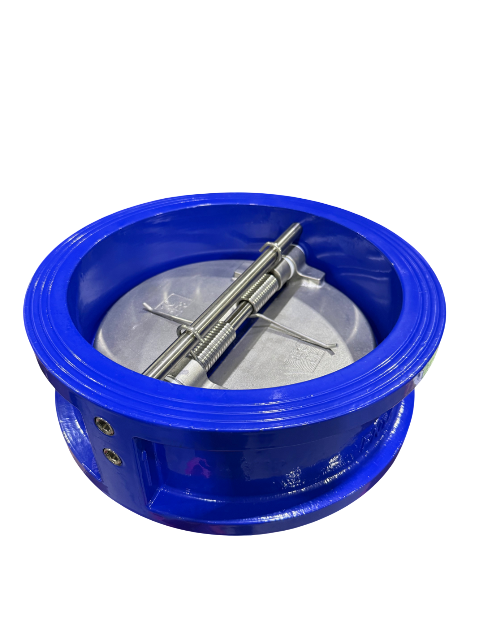 10 Inch Dual Plate Carbon Steel Wafer Style Check Valve, Viton Seat
