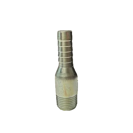 Galvanized King Nipple, 1/2 Inch MNPT Thread X Hose Barb