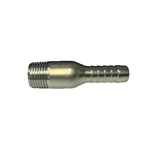 Galvanized King Nipple, 1/2 Inch MNPT Thread X Hose Barb