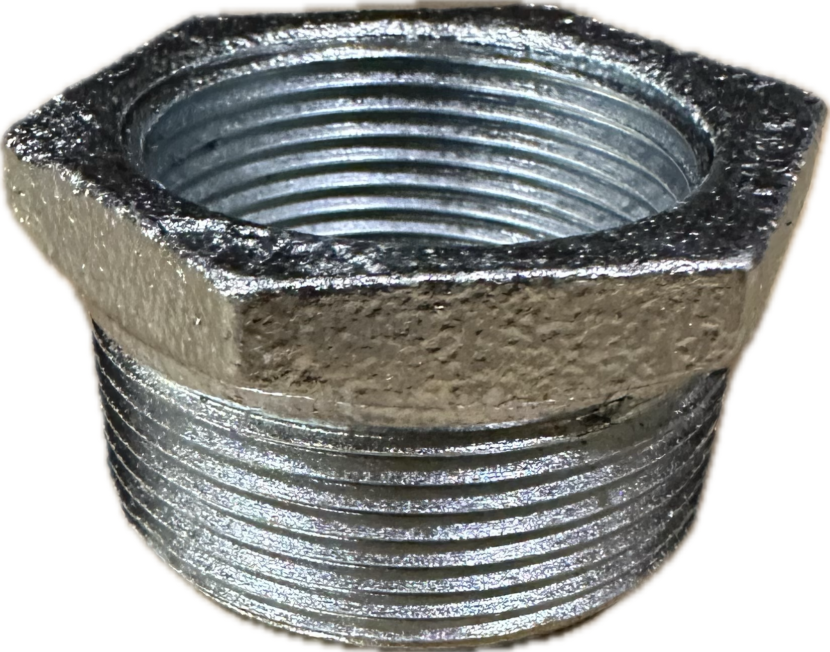 BMI 1-1/2" x 1-1/4" Galvanized Reducing Bushing, UL/FM