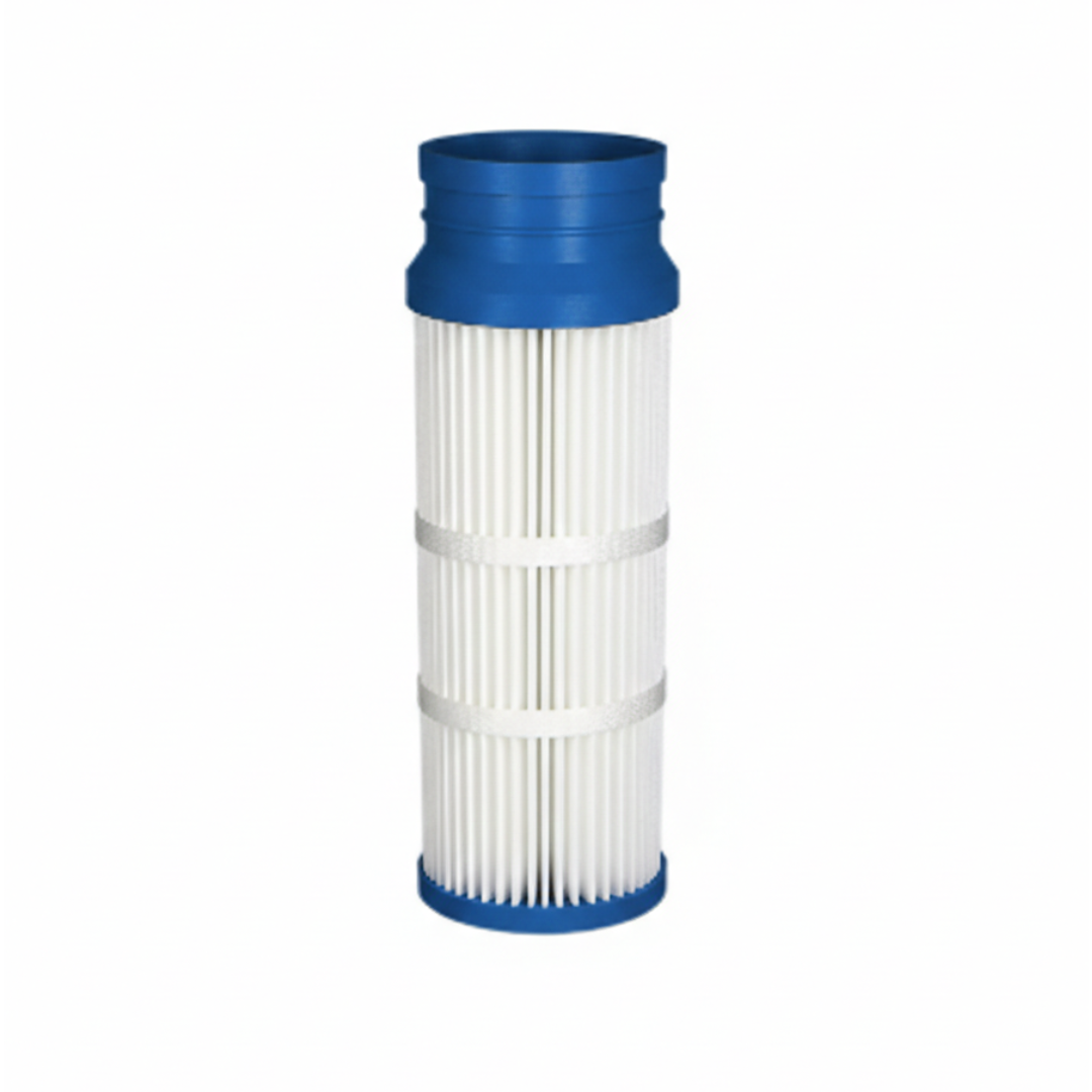 Pleated dust filter bag - universal bottom load