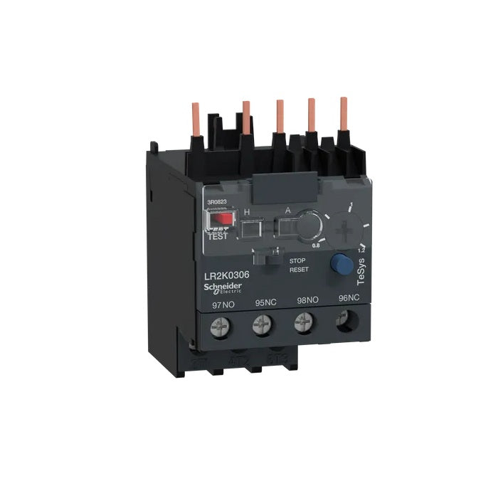 Schneider LR2K0306 Thermal Overload Relay, TeSys K, 0.8 to 1.2 Amp