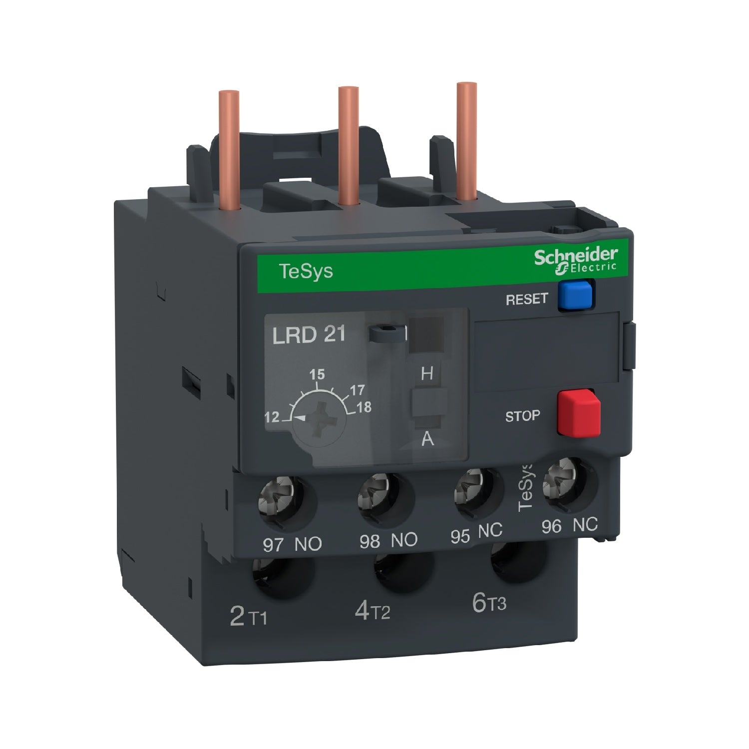 Schneider LR3D21 Thermal Overload Relay, TeSys Deca, 12 to 18 Amp