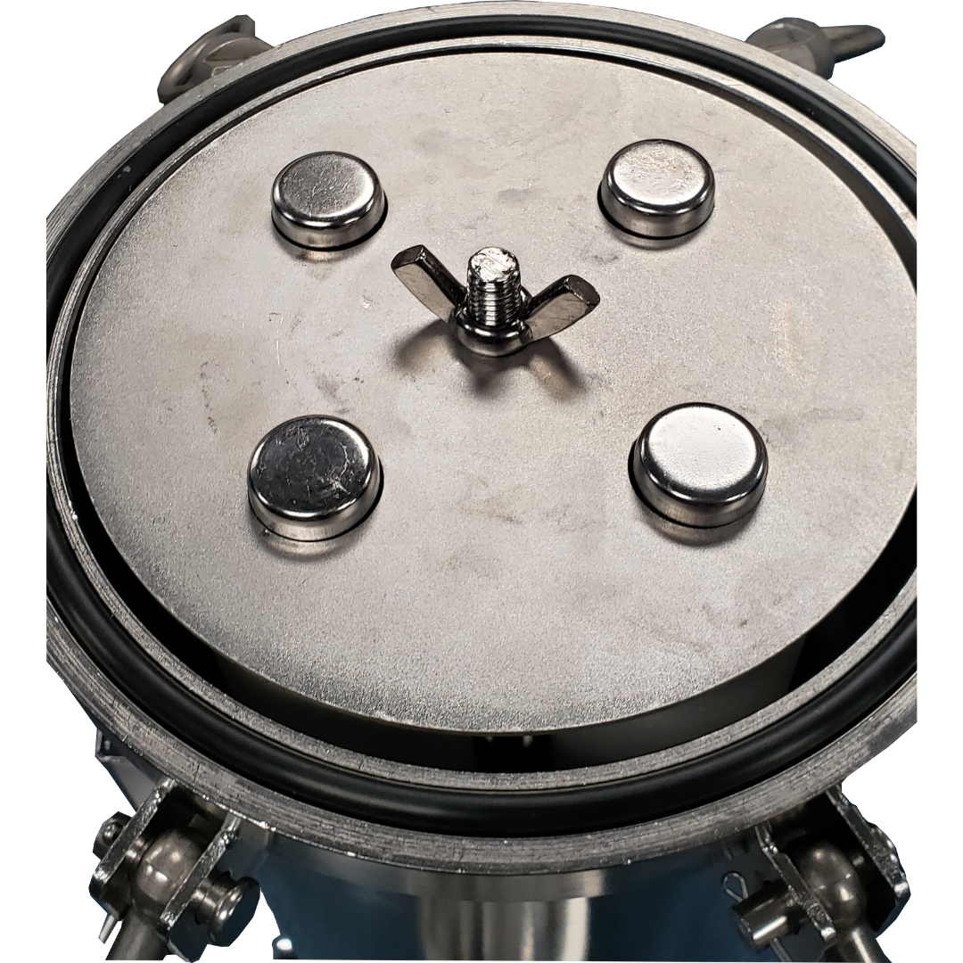 PRM 304 Stainless Steel 4 Cartridge Filter Housing, Uses 40" Cartridges, 2 Inch NPT In/Out