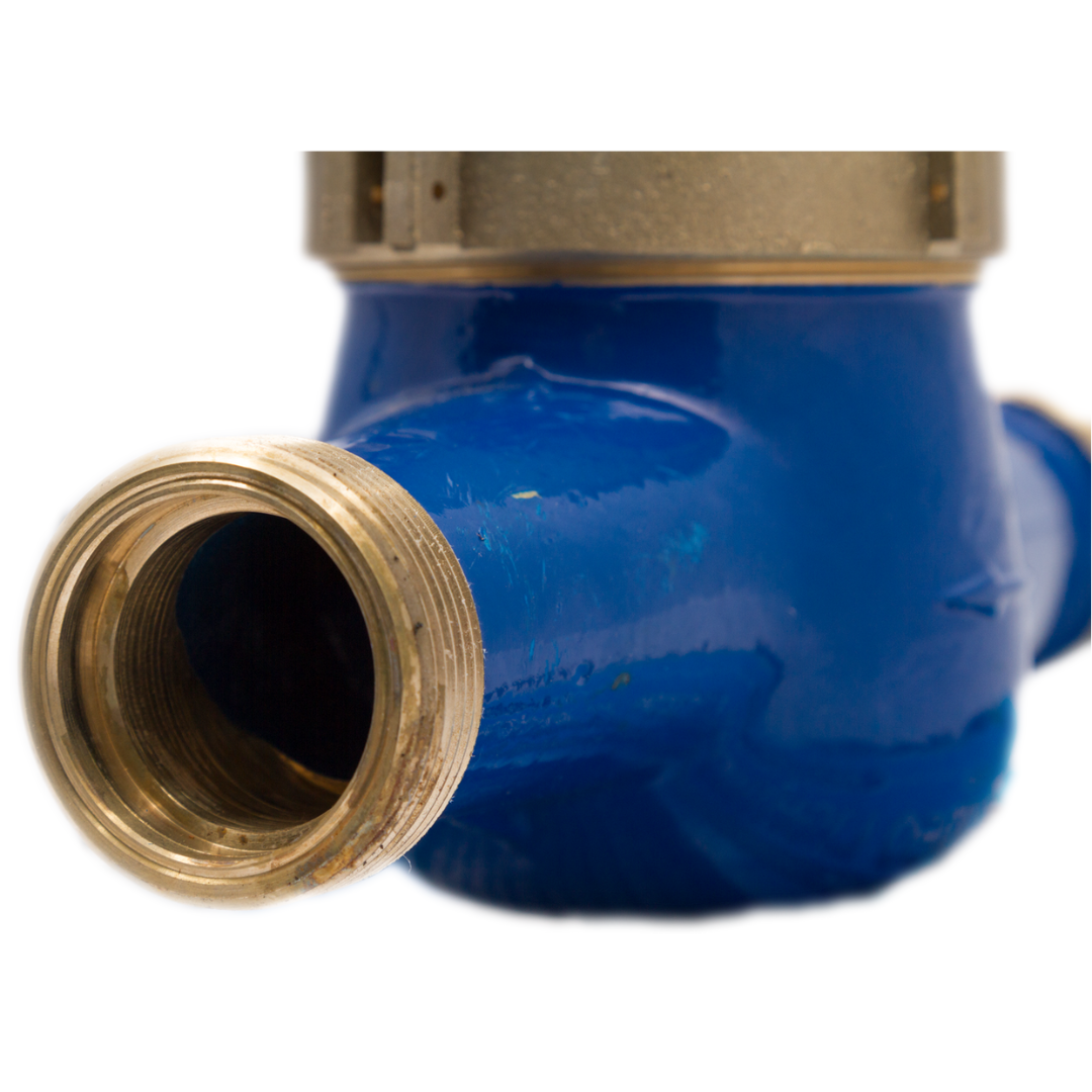 PRM 1-1/4 Inch Multi-Jet Brass Totalizing Water Meter with Pulse Output