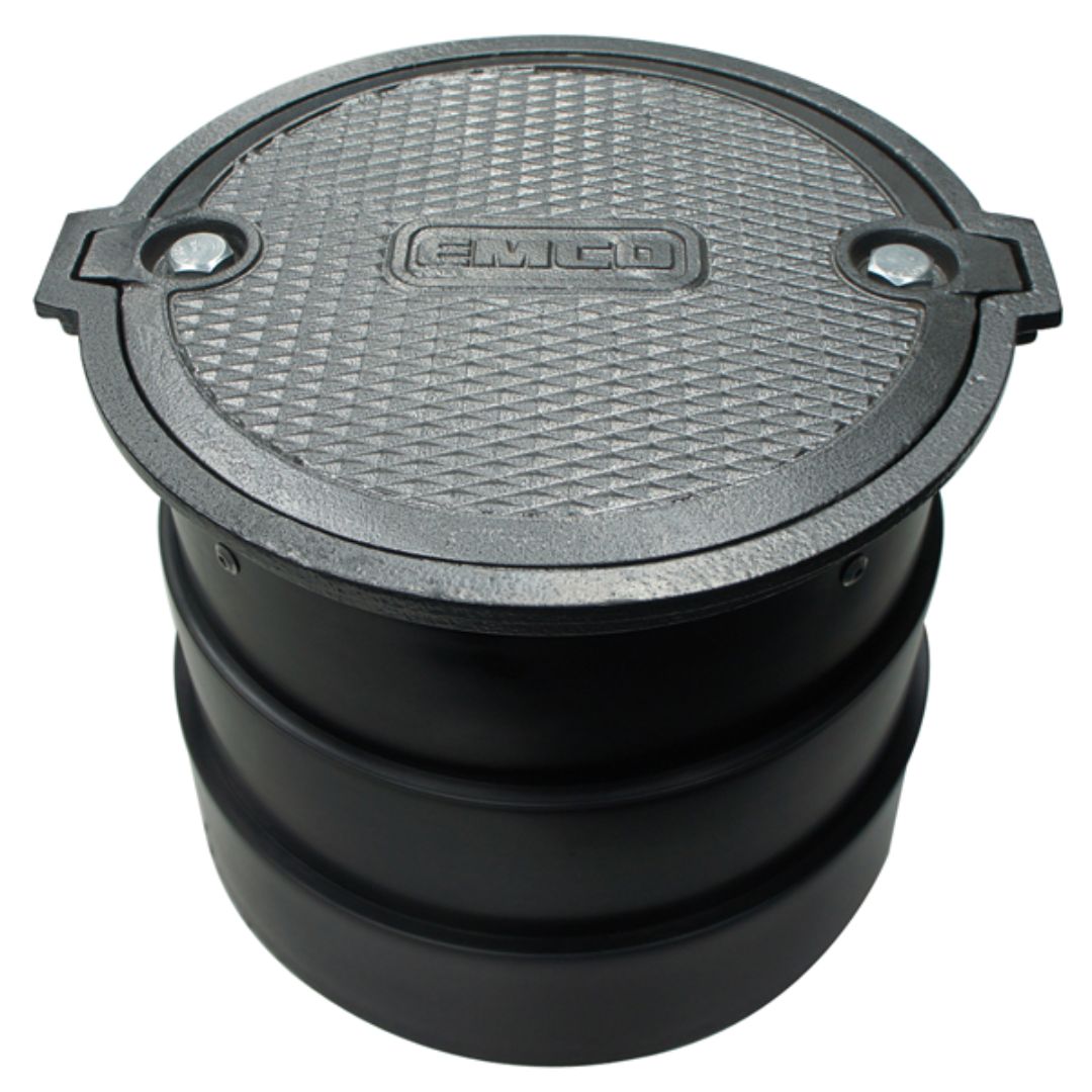12 Inch x 12 Inch Round Manhole, Bolt Down/WR Lid, Poly Skirt - A0717-