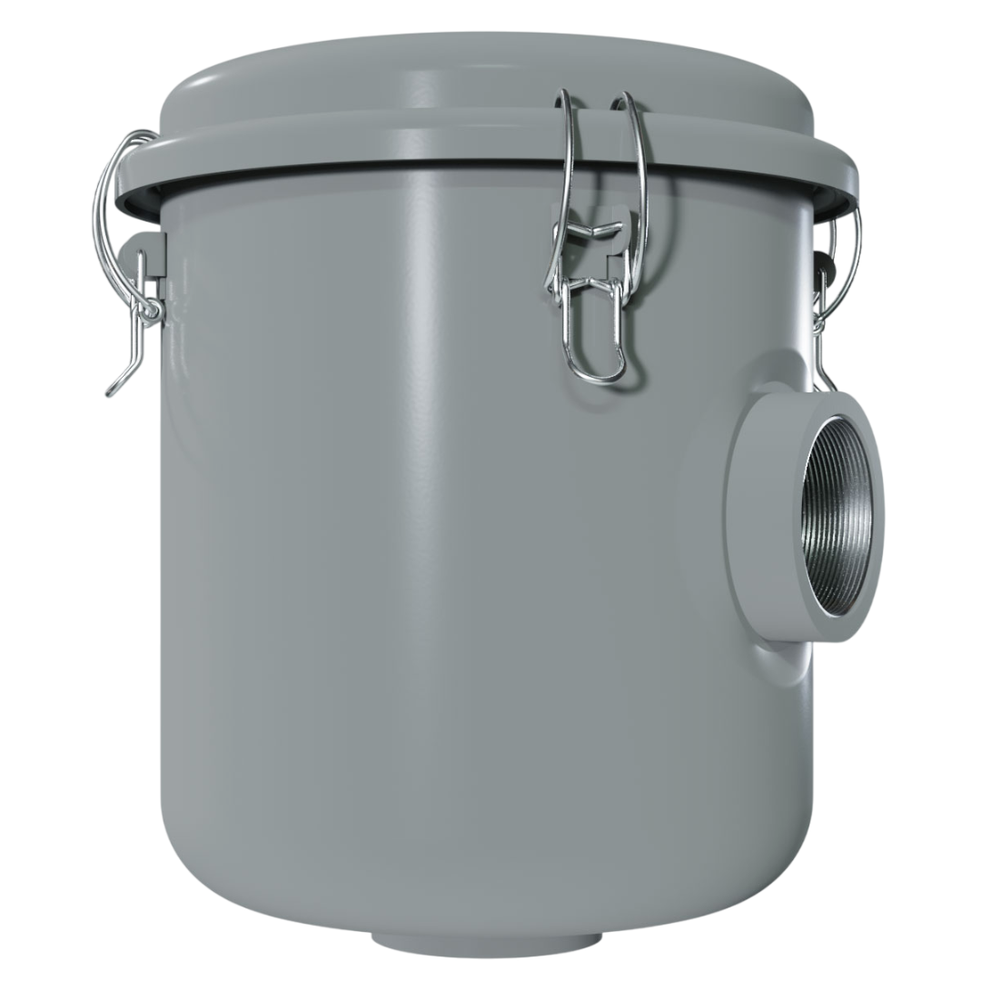 Solberg CSL-851-250HC 2-1/2 Inch Inline Right Angle Vacuum Filter