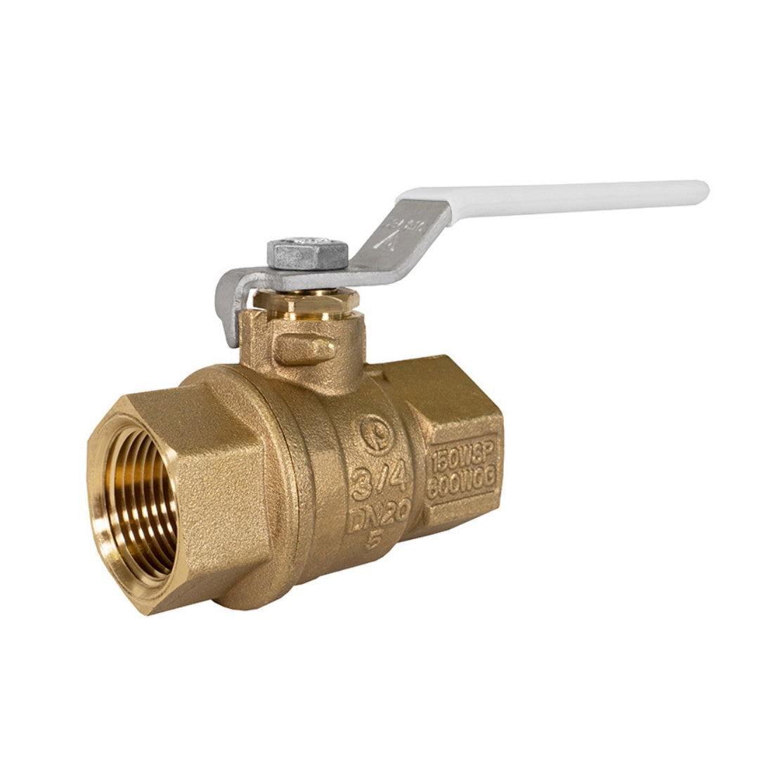 Jomar T-100CSSG Threaded Lead Free Brass Ball Valve with Stainless Steel Ball and Stem