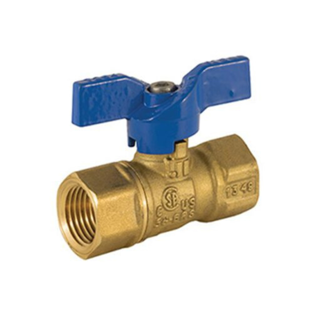 Jomar 101-403 1/2 Inch FIP 2 Piece Gas Ball Valve, 600 WOG - Carton of 12