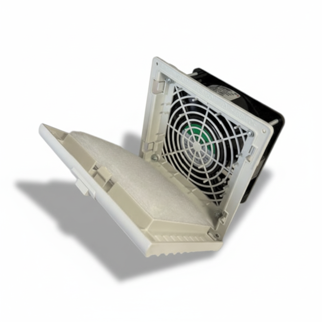 Zanardo ARIAV-150W 6 Inch Fan with Filter for Control Panel Enclosures, 115V, 1 Phase