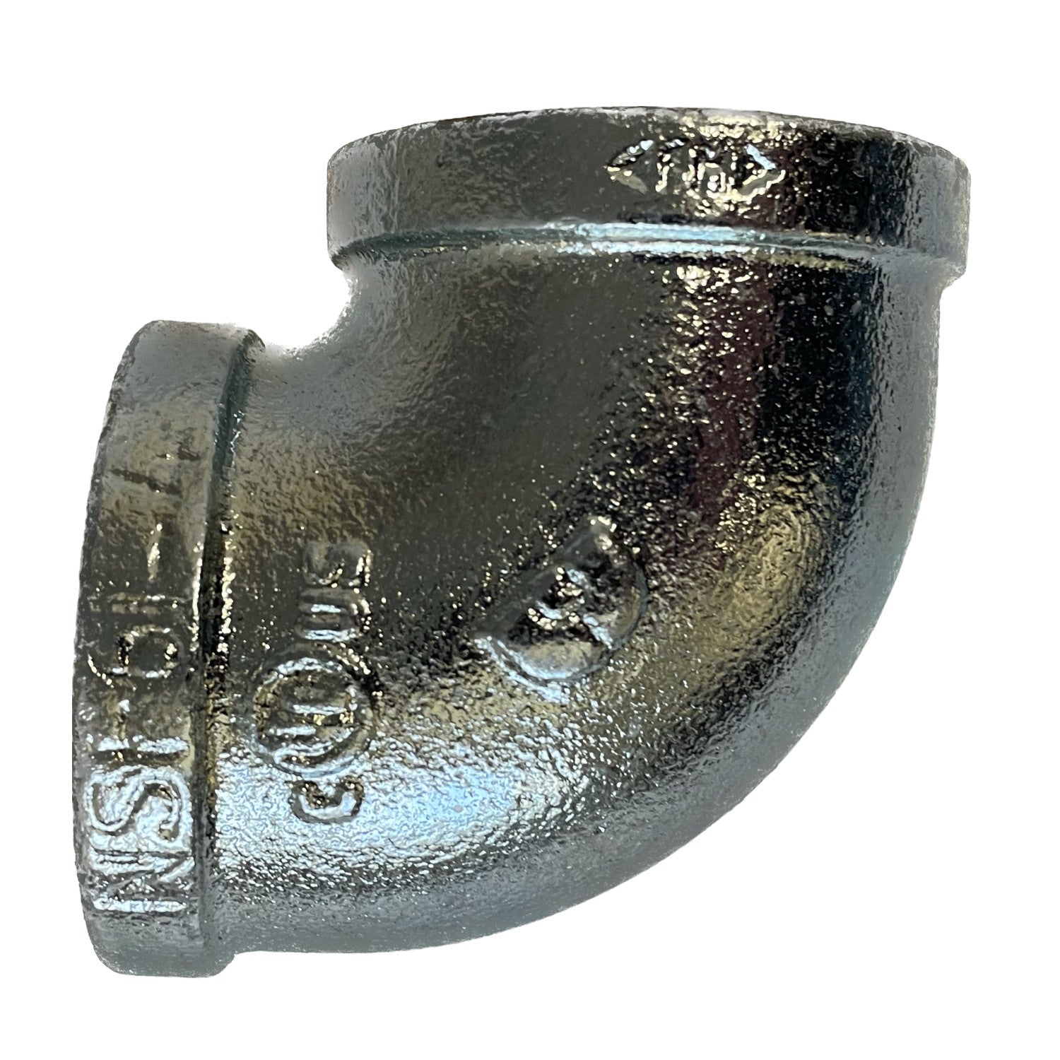 BMI 2 Inch NPT Galvanized 90 Degree Elbow, 150#, UL/FM