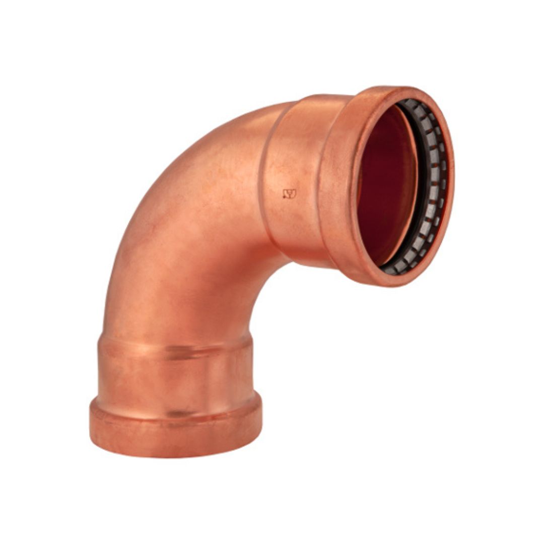 BMI 3 Inch Copper Press 90 Elbow