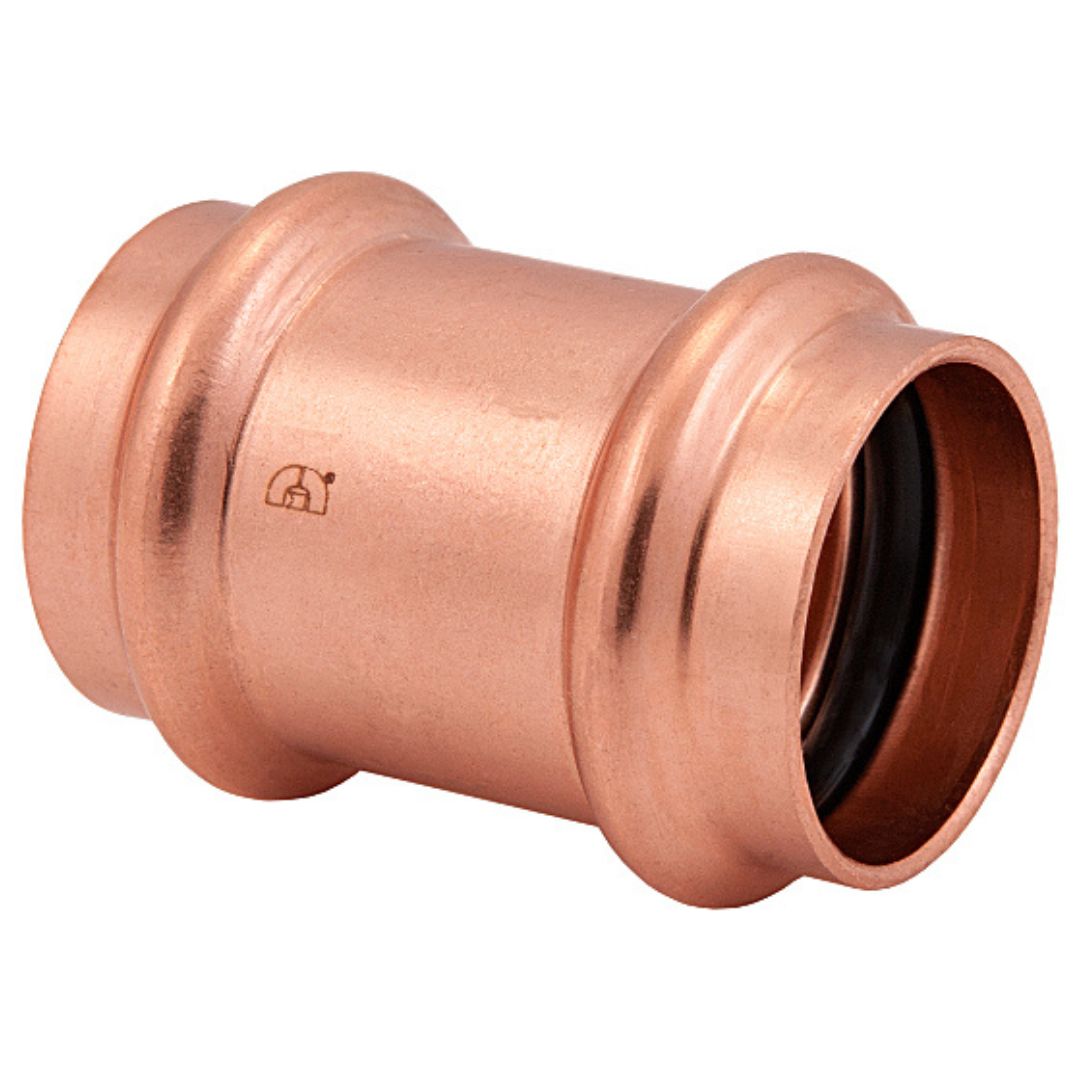 BMI 1 Inch Copper Press No Stop/Slip Coupling - Carton of 5