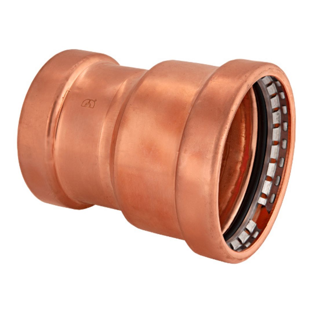 BMI 2-1/2 Inch X 1-1/2 Inch Copper Press Reducing Coupling