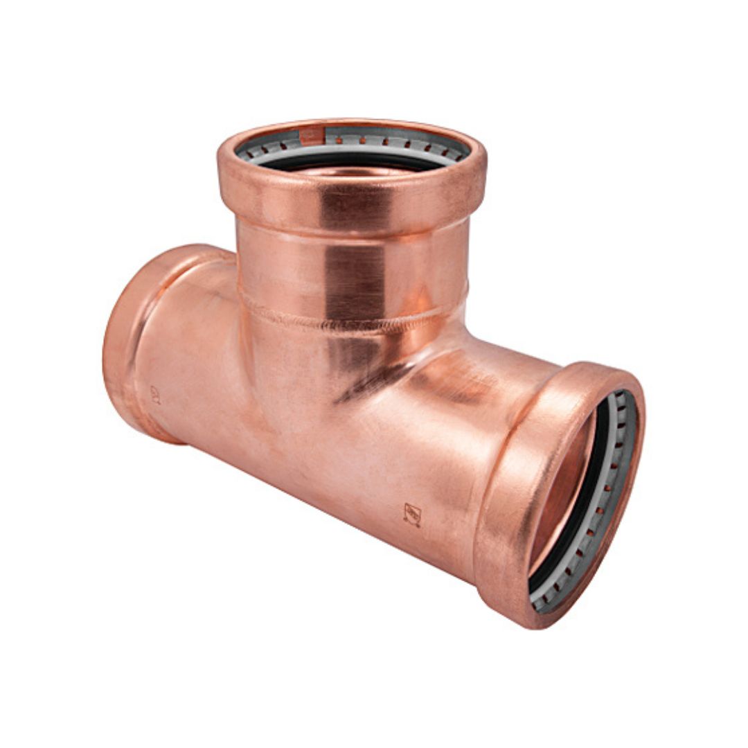 BMI 2-1/2 Inch Copper Press Tee