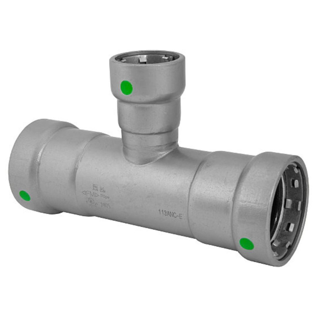 BMI 1-1/2 Inch X 1-1/2 Inch X 1/2 Inch Carbon Steel Press X Press X Press Reducing Tee