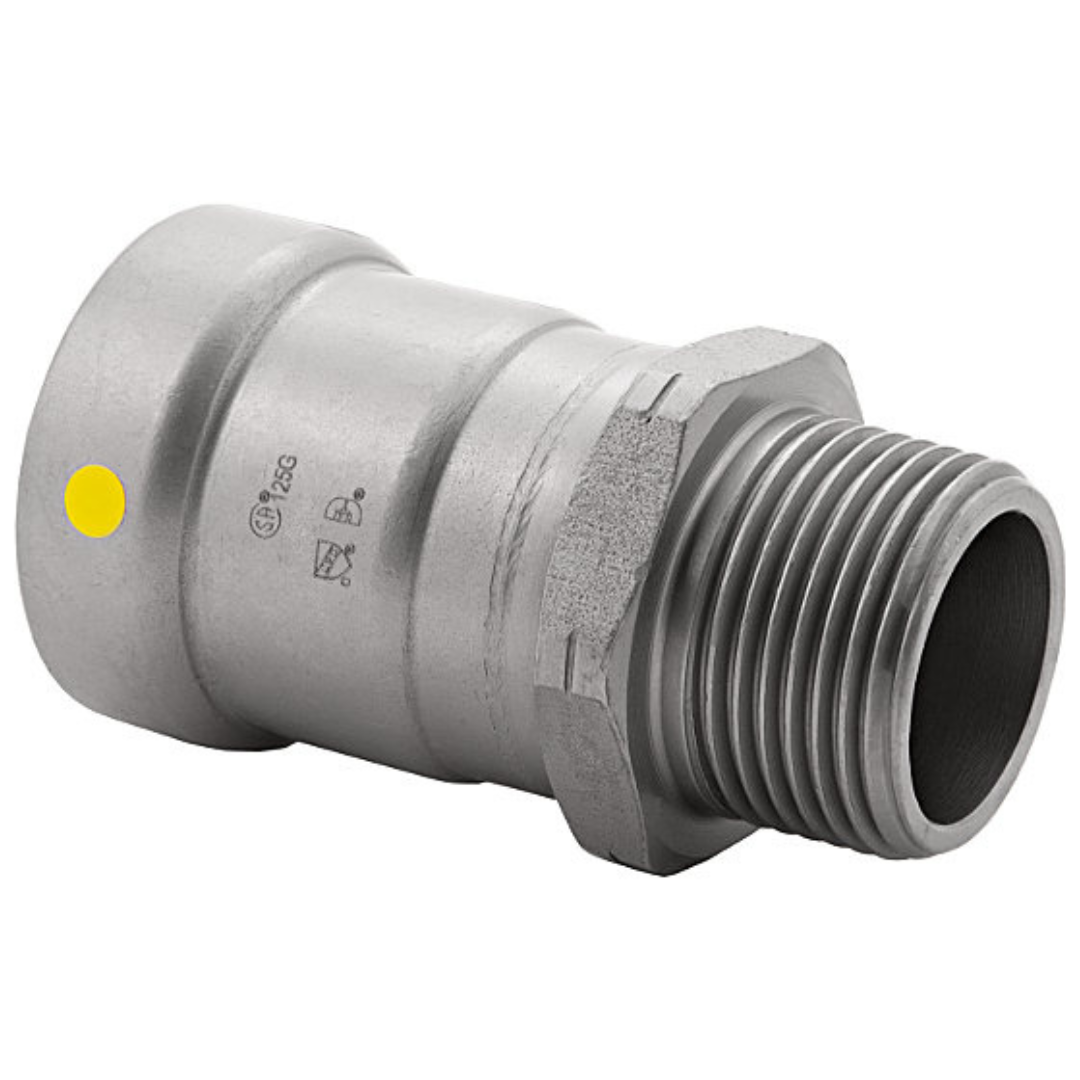 BMI 1/2 Inch Carbon Steel Gas Press X MIPS Adapter - Carton of 10