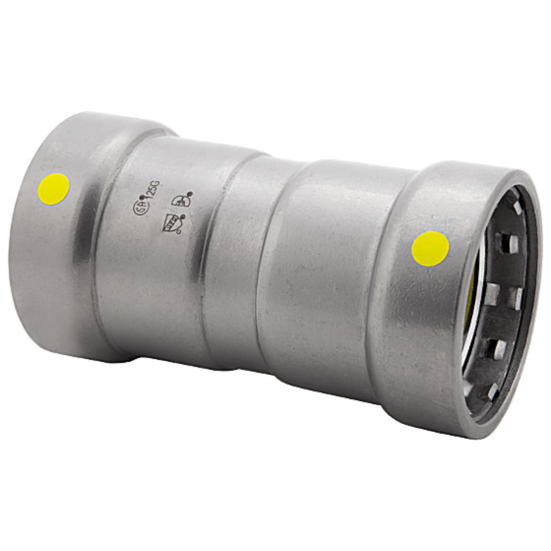 BMI 1/2 Inch Carbon Steel Gas Press Stop Coupling - Carton of 10