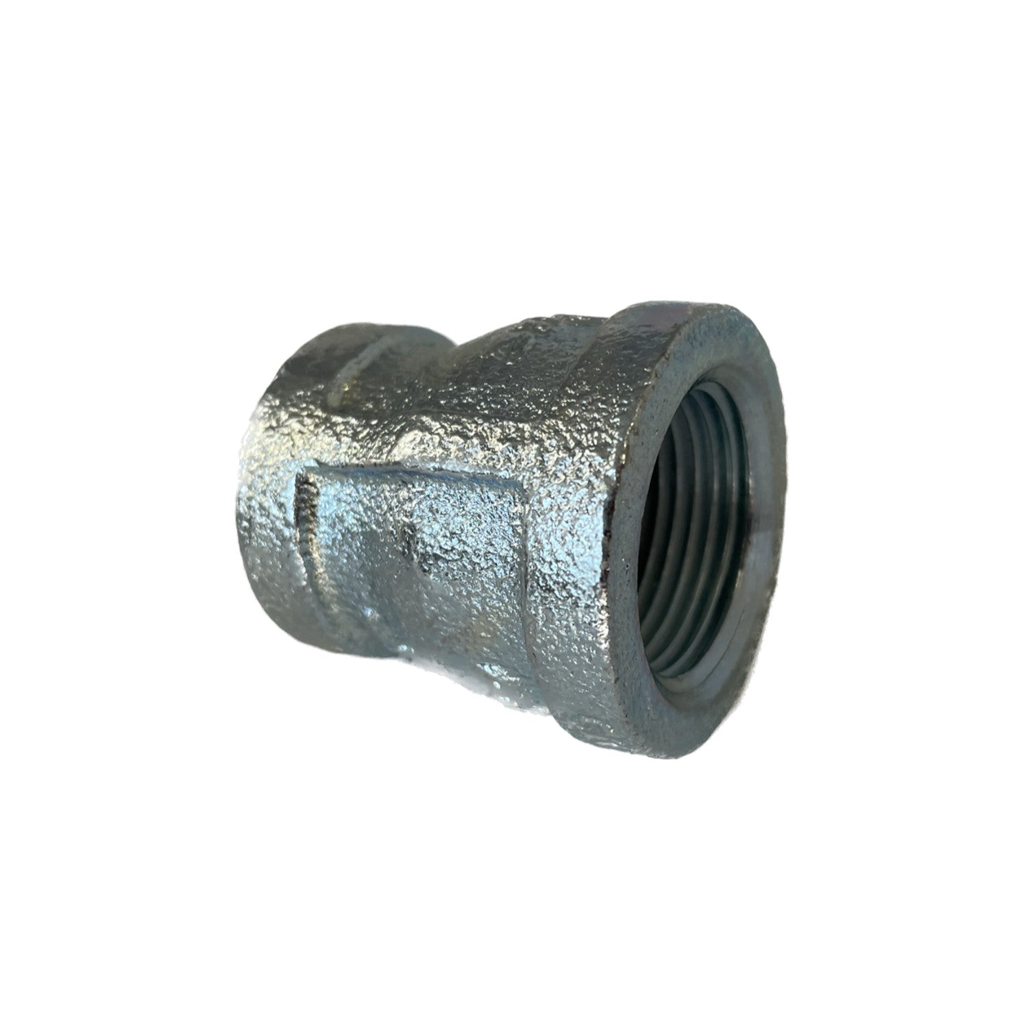 BMI 1/4 Inch x 1/8 Inch NPT Galvanized Bell Reducing Coupling, 150#, UL/FM