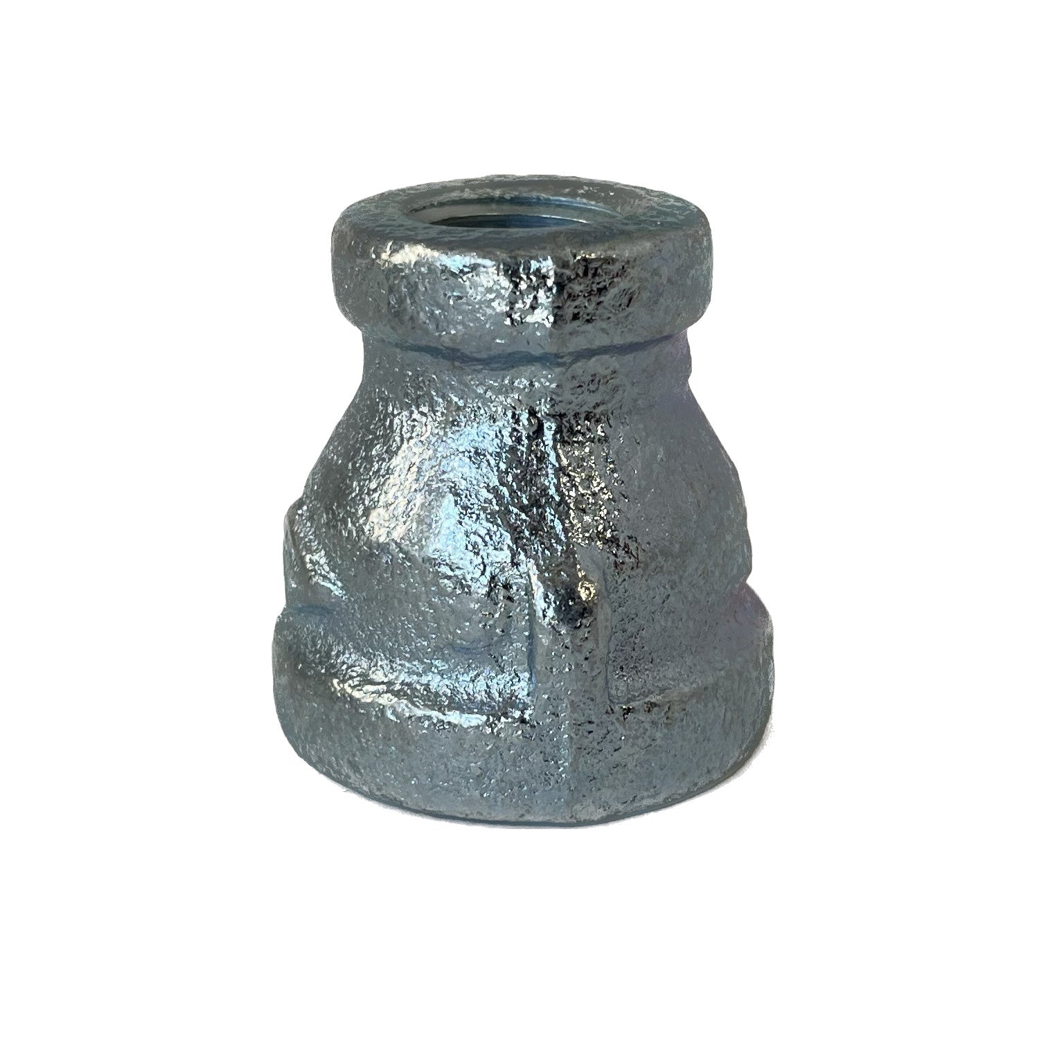 BMI 1/2 Inch x 3/8 Inch NPT Galvanized Bell Reducing Coupling, 150#, UL/FM