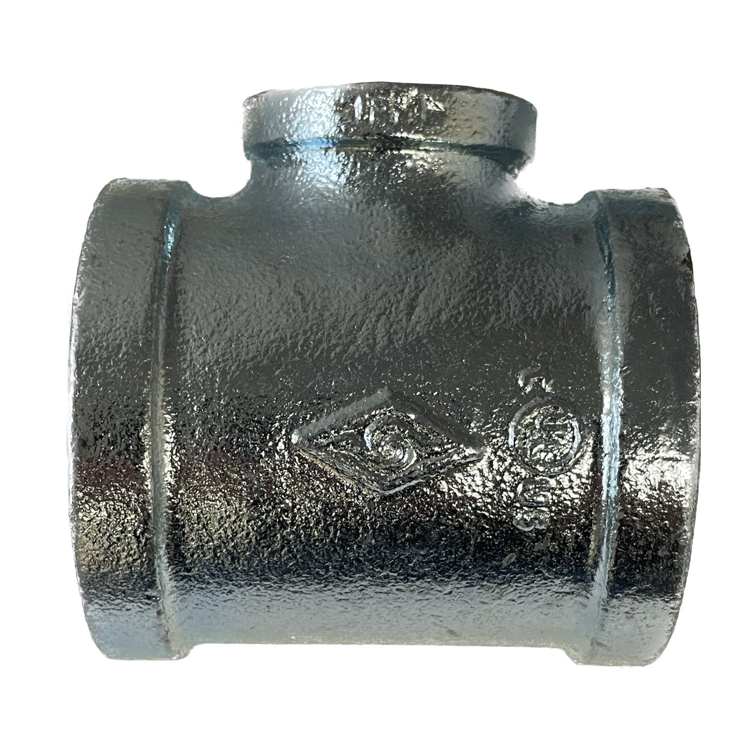 BMI 3/4" x 1/2" x 3/4" NPT Galvanized Reducing Tee, UL/FM