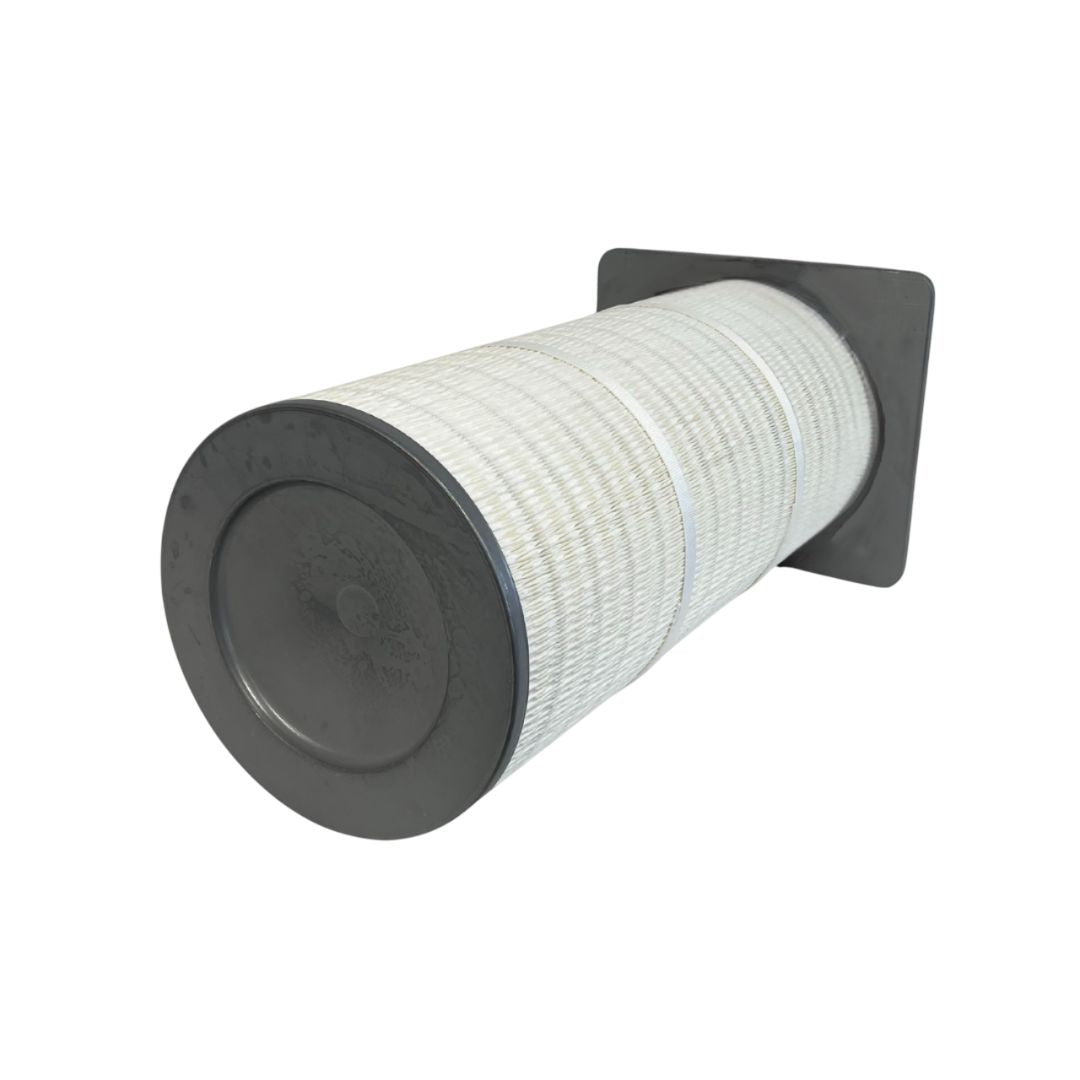 Dust Filter Cartridge - 12-3/4 Inch x 30 Inch Flange Cap Top/Closed Bottom, No Bolt Hole - 80/20 Media- 4 Pack
