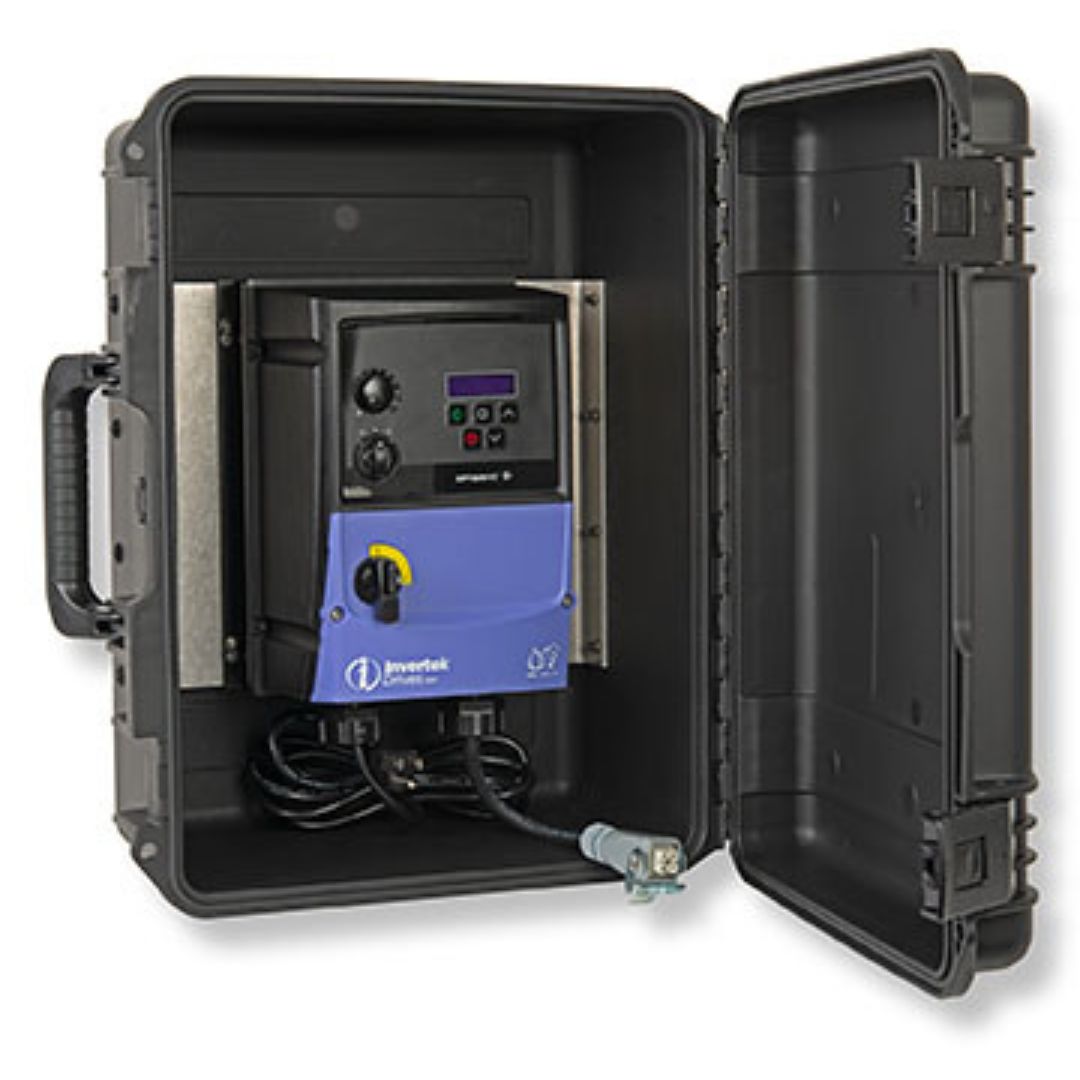 Front Shot of Geotech VFD in Case